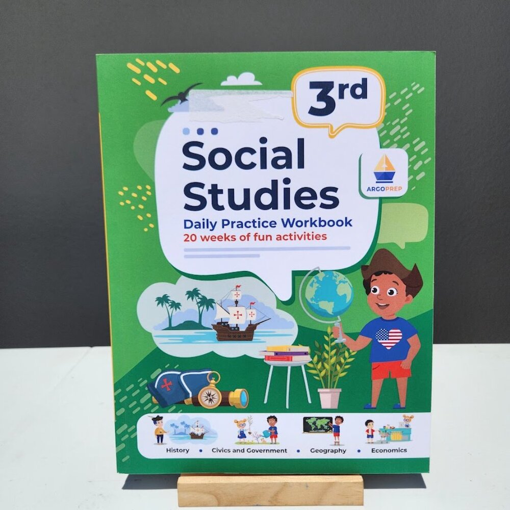 NEW 3rd Grade Social Studies: Daily Practice Workbook 20 Weeks of Fun Activities
